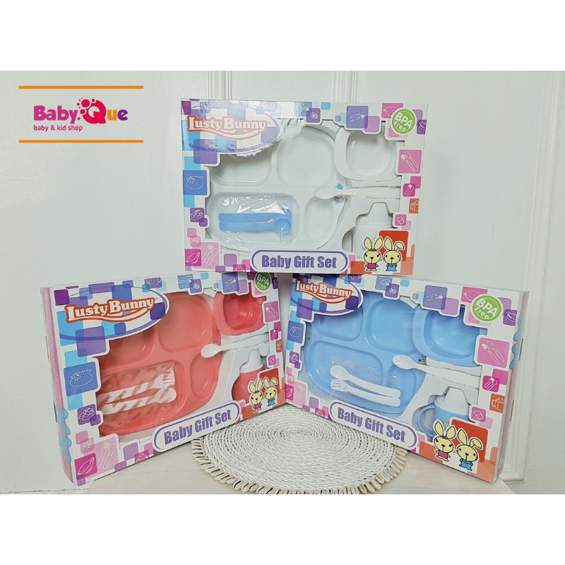Set Tempat Makan Bayi merek Bunny / Lusty Set Bunny