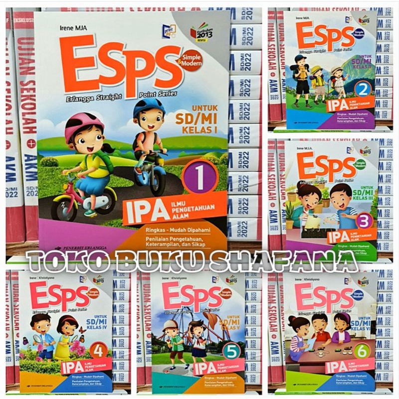 Original Buku Esps IPA Kelas 1 2 3 4 5 6 SD K13 Edisi Revisi ERLANGGA