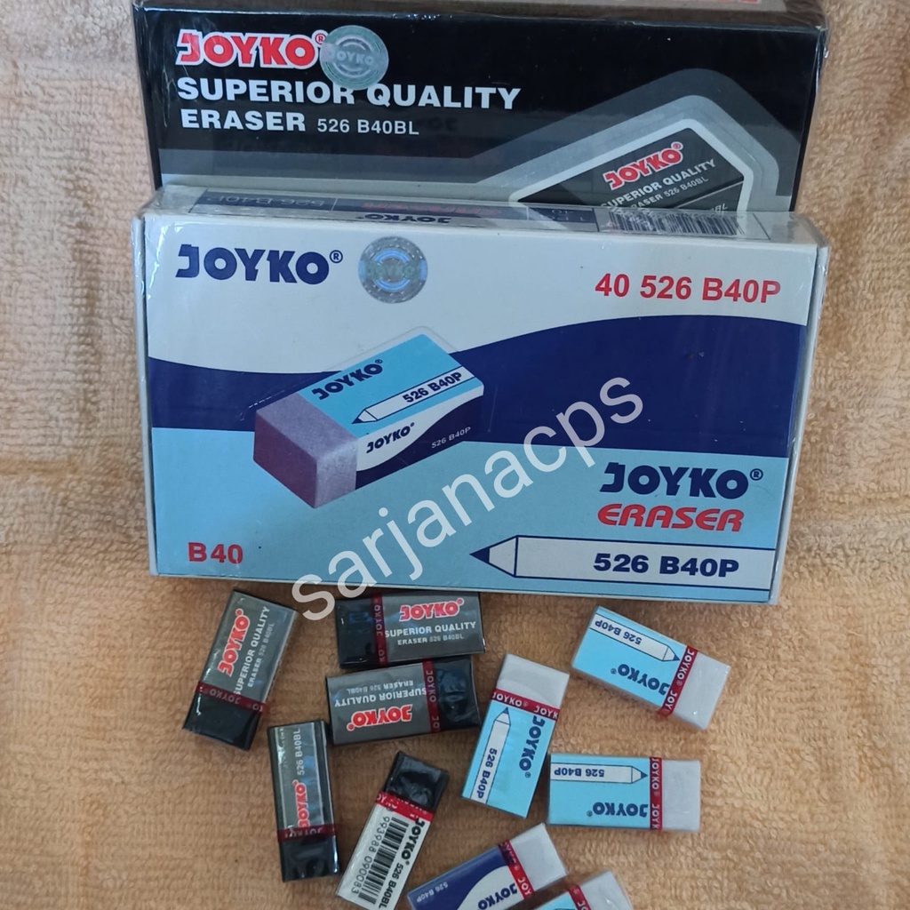 

PENGHAPUS / ERASER JOYKO KECIL B40 HITAM PUTIH