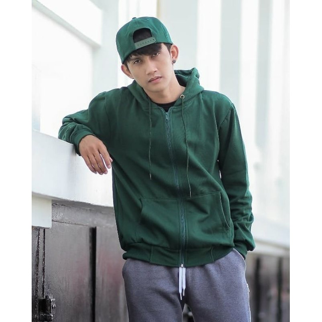 OVERSIZE ZIPPER HOODIE-ZIPPER HOODIE JAKET XL XXL XXXL JUMBO BIG SIZE BAHAN FLEECE KOREAN STYLE