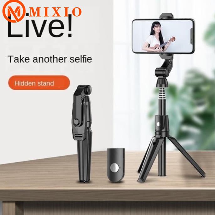Mixio K21 Selfie Stick / Tongsis Bluetooth Shutter Tripod Holder