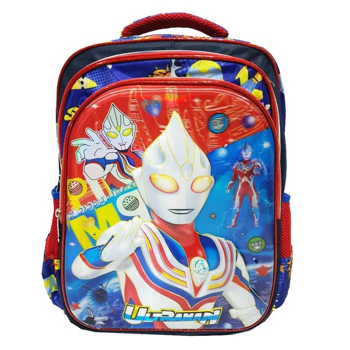 Tas Ransel Anak SD ULTRAMAN LAMPU + MUSIK