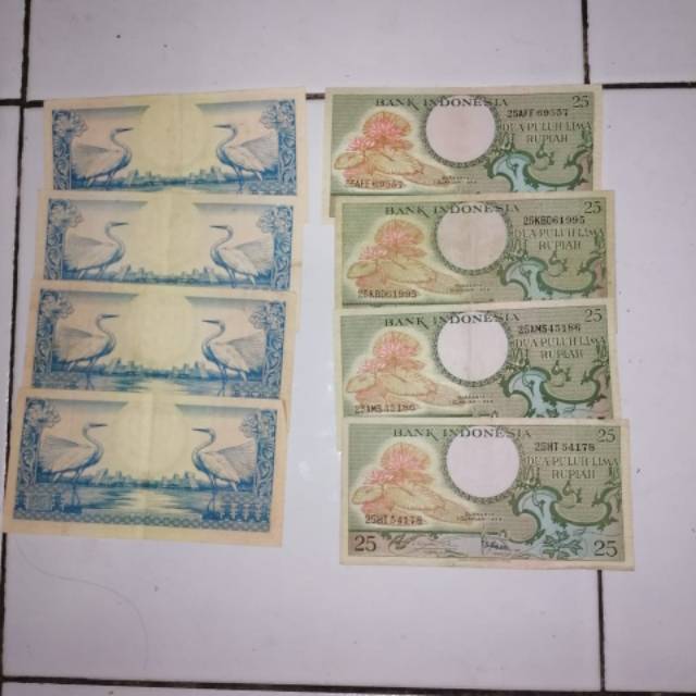 Uang kuno 25 rupiah tahun 1959