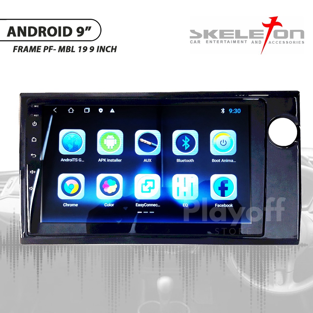 Frame Head Unit Mobilio Android 9 Inch Skeleton