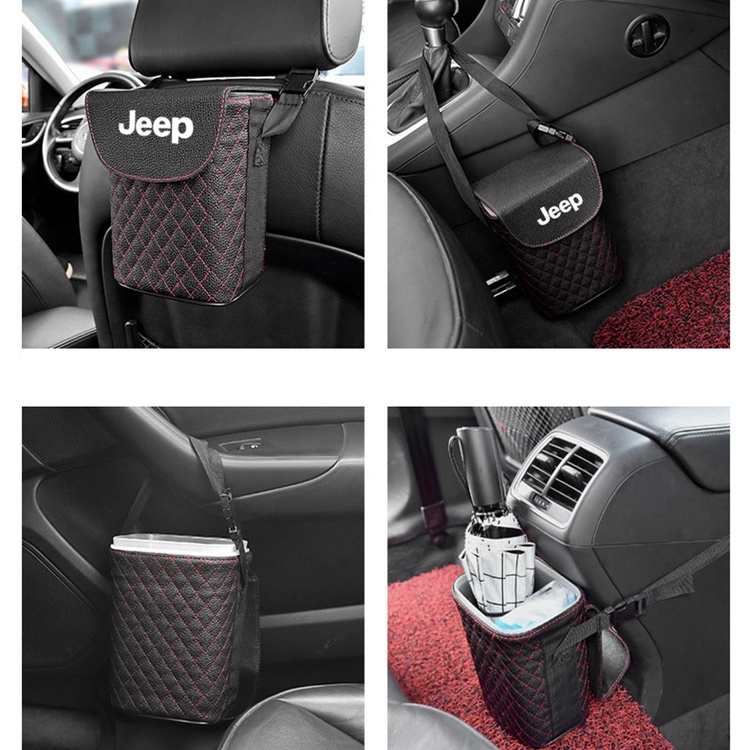 (G-CLUB) Tempat Sampah Bahan Kulit Anti Air Untuk Jeep Semua Model