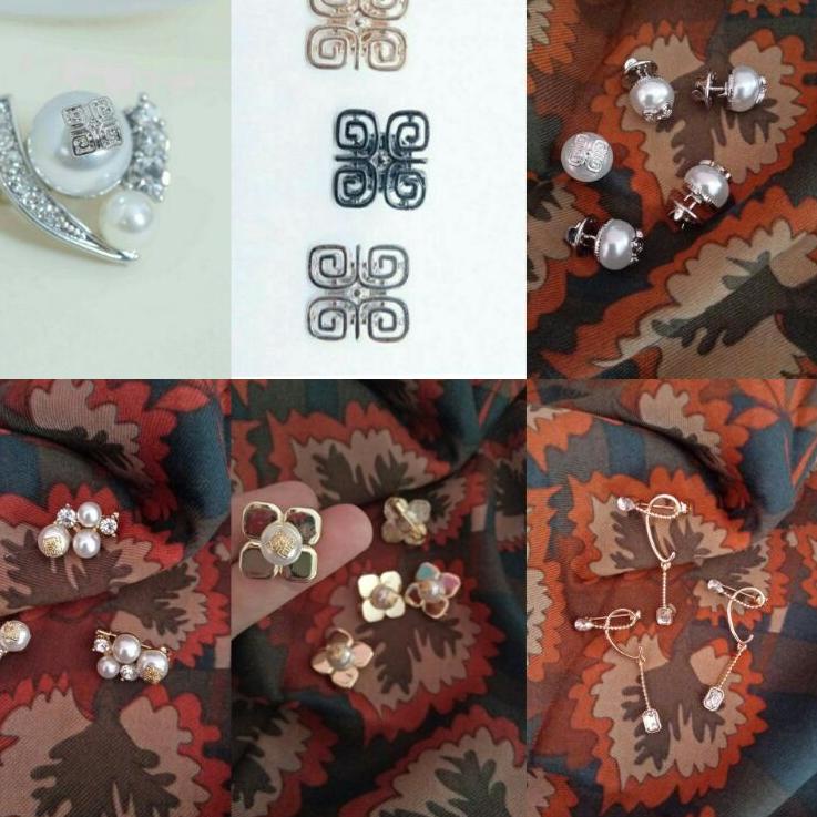 Serbuuuu.. safetypin brooch bros stamp pin restu anggraini vanillahijab brosvanillahijab esafetypin 