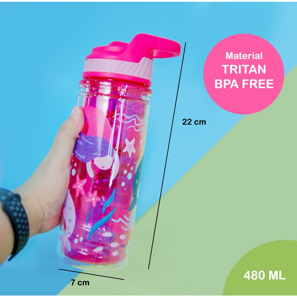 ORIGINAL COOL GEAR BOTOL MINUM SEDOTAN DOUBLE WALL 480ml 6844