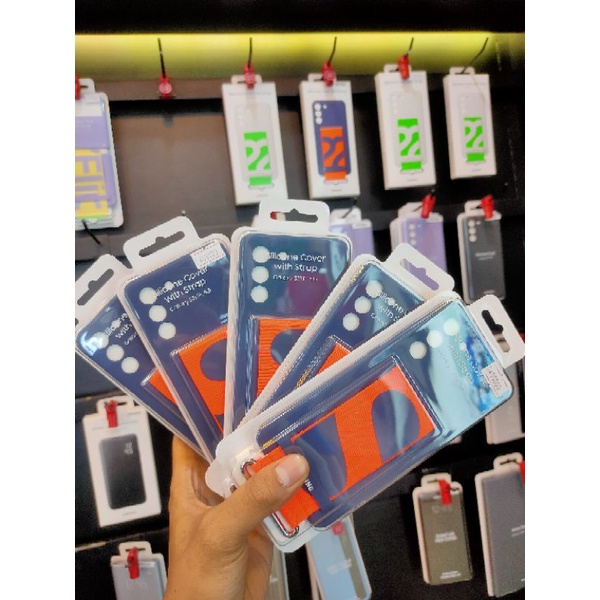 Silicone Cover with strap Samsung S21FE Original