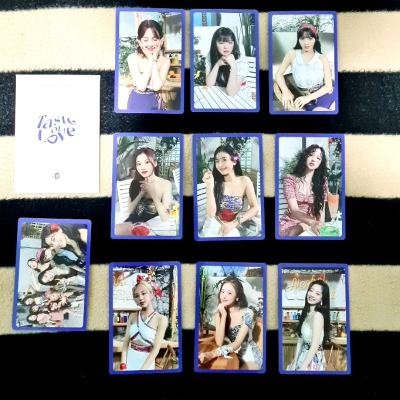 [SHARING Ver. Taste/ Fallen/In Love] TWICE Photocard Benefit - Official from Album Taste Of Love jih