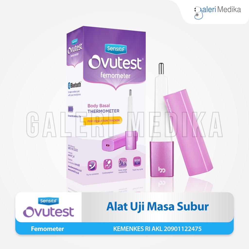 Alat Uji Masa Subur Digital Ovutest Femometer - Dengan Koneksi Bluetooth