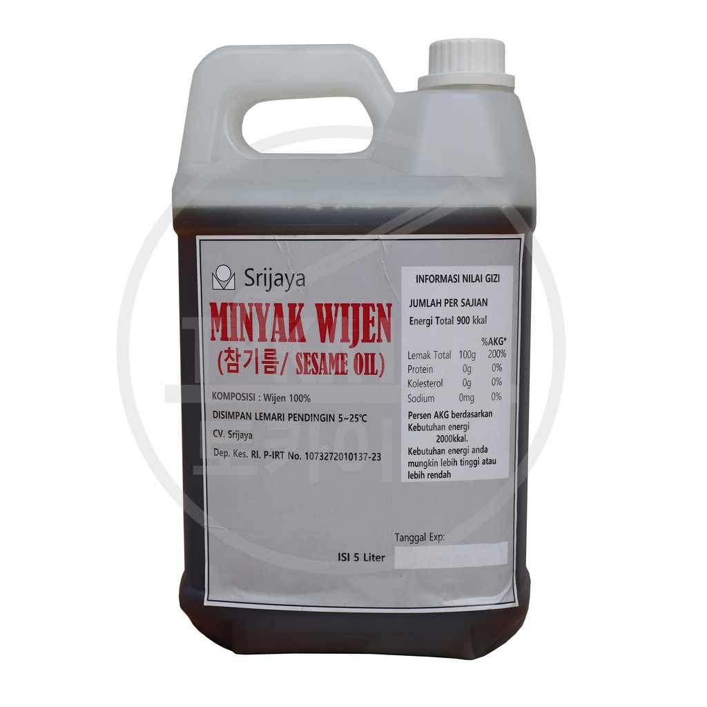 

Minyak Wijen Korea / Korean Sesame Oil / Chamgileum 5L 100% Wijen