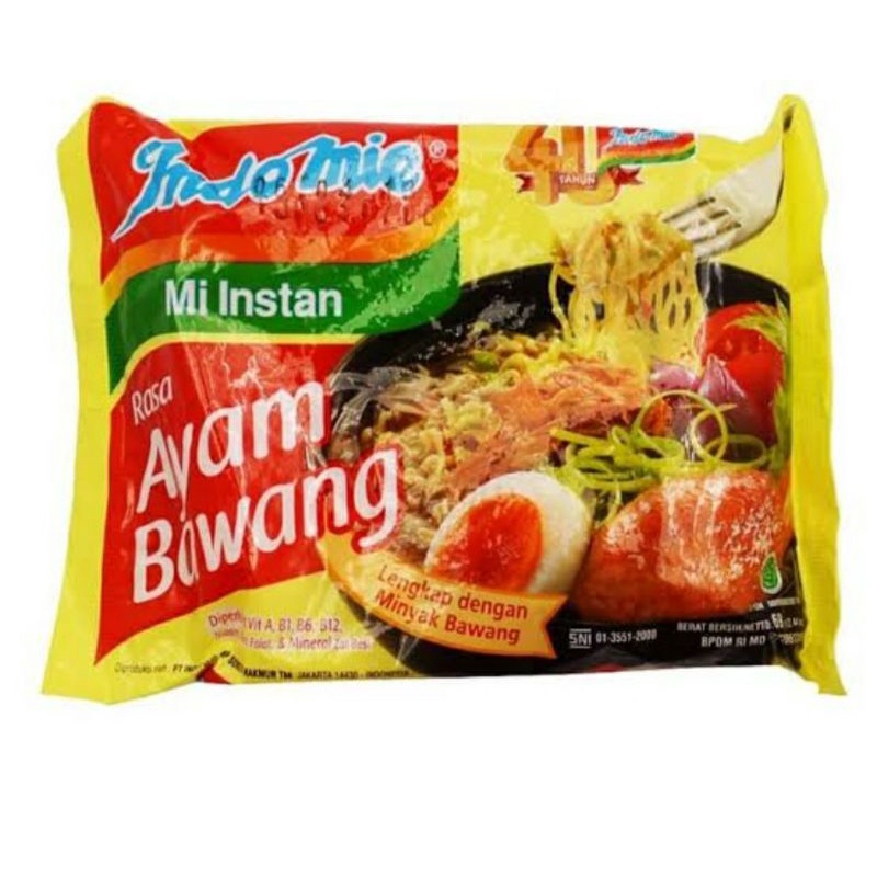 

Indomie ayam bawang soto spesial