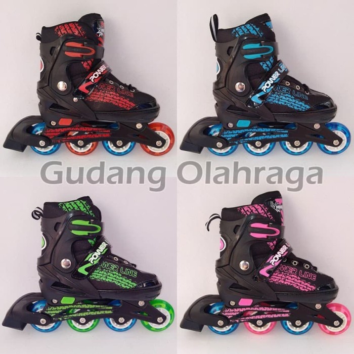 READY STOK Sepatu Roda Ban PVC / Inline Skate PU ECER Wheels Anak dan