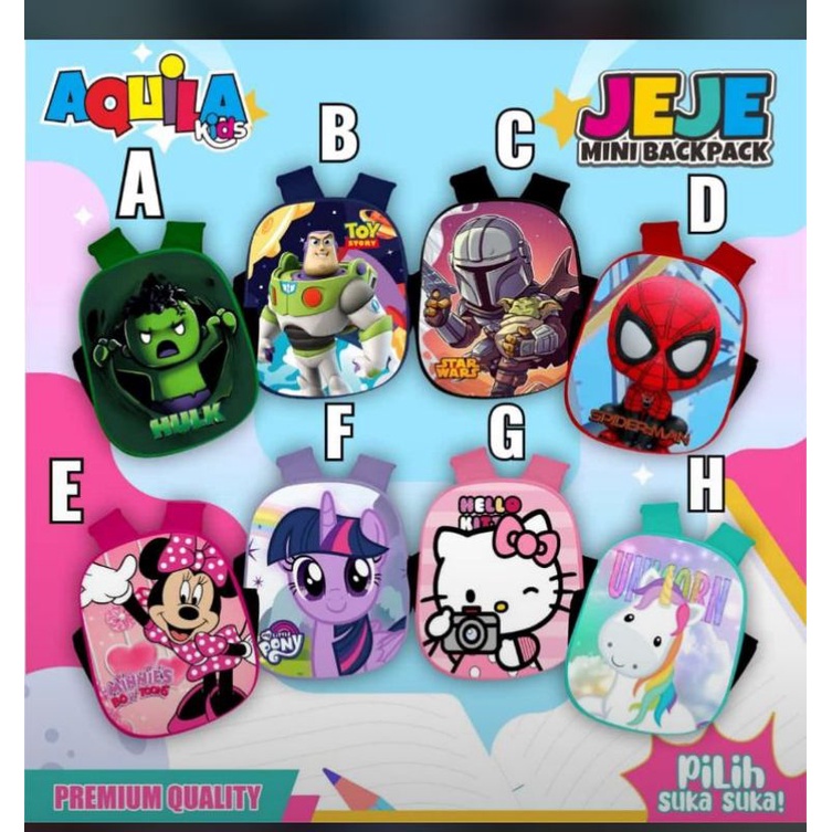

TAS JEJE BACK PACK BY AQUILA KIDS