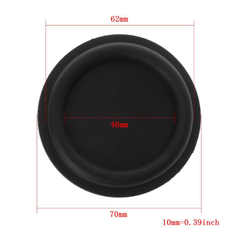 btsg 2PCS Bass Radiator Woofer Vibration Membrane Passive Speaker Subwoofer 70mm DIY Home Theater Repair Kit