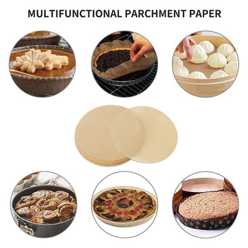 Rebuy Parchment Paper 100Pcs Round Cookie Grill Oven Kue Kering Loyang