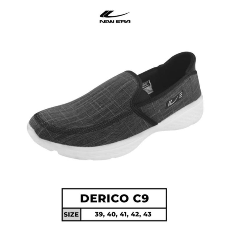 sepatu termurah new era DERICO orginal slip on kekinian Trendy elegant keren