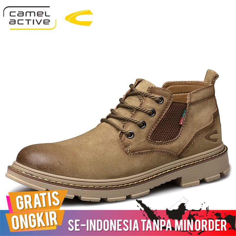 Sepatu Pria Import Boots Casual Camel Active Original  Sepatu Pria Korea High-Top Mos Boots Non-Slip