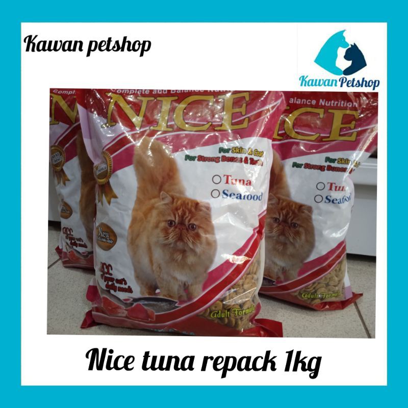 makanan kucing nice tuna repack 1kg/makanan kucing nice tuna