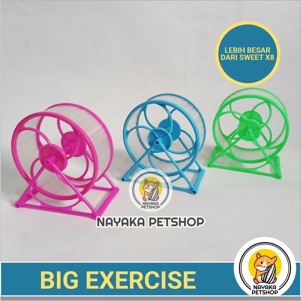 Big Exercise Kincir Hamster Running Wheel Jogging Mainan Rolling Roda Putar