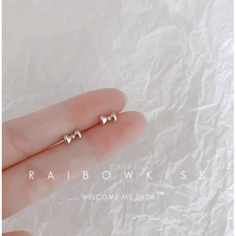 Anting Tusuk Mini Korea Lucu Imut Silver Minimalis Simple Untuk Wanita Fashion Aksesoris Dalika