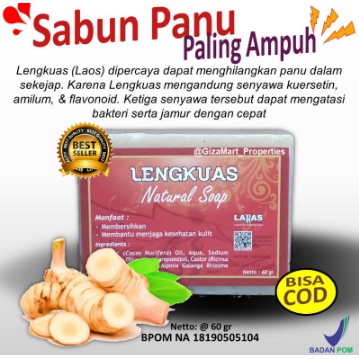 ⛄Comeback❄️ Sabun Lengkuas Penghilang Panu Paling Ampuh Extra Lengkuas BPOM 60gr / Sabun Batang Leng