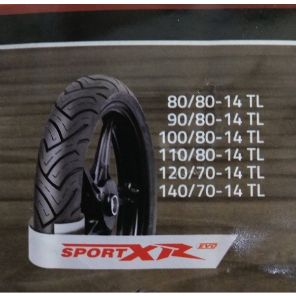 BAN LUAR FDR SPORT XR EVO 110-80-14 TUBELES FDR 110 80 14 SPORT XR EVO
