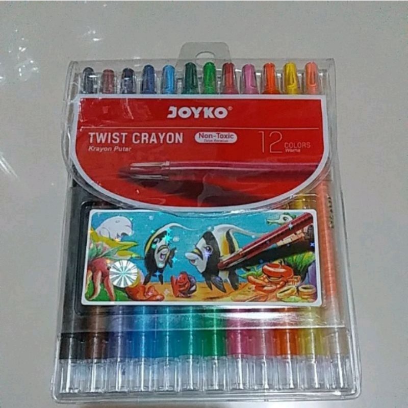 

Crayon Putar / Oil Pastel Twist Krayon Joyko Panjang 12 Warna