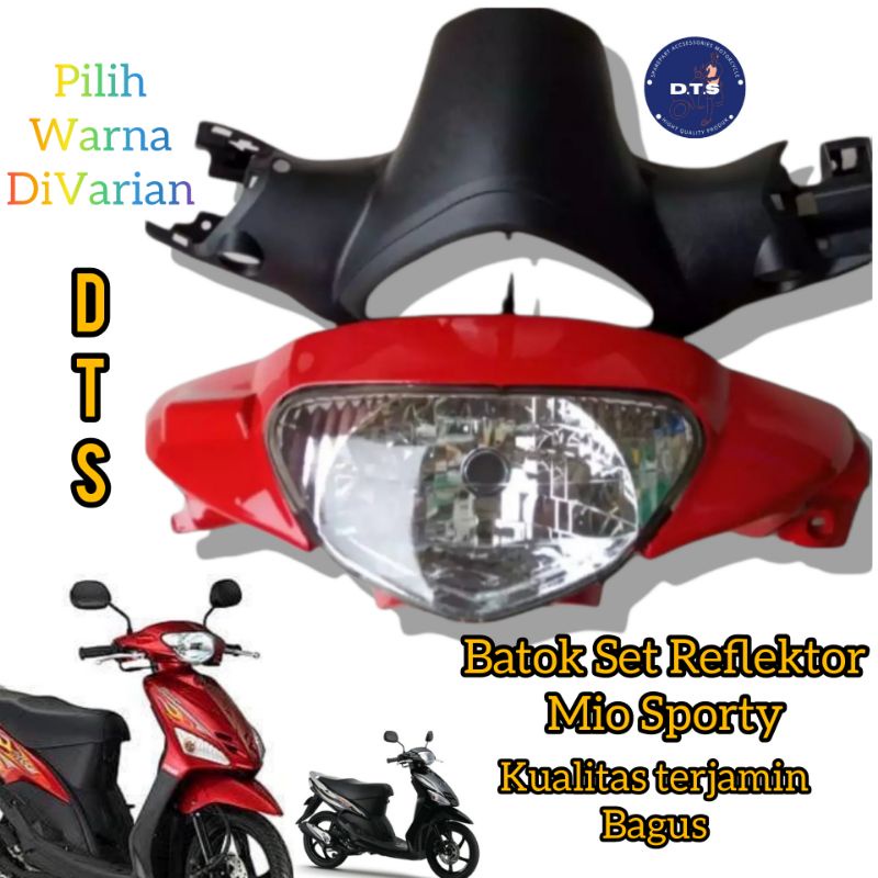BATOK SET REFLEKTOR MIO SPORTY / BATOK DEPAN BELAKANG+LAMPU DEPAN MIO LAMA / MIO SPORTY / BATOK MIO 