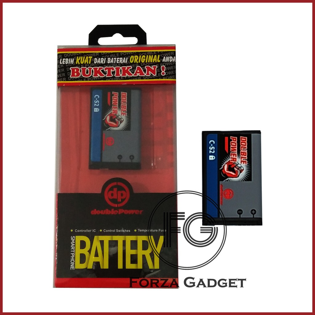 BATTERY DOUBLE POWER CS2 UNTUK BLACKBERRY GEMINI 8520 - 8530 - 9300 - 9330