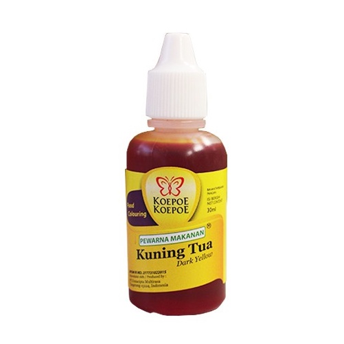 PEWARNA MAKANAN KOEPOE 30ML KUNING TUA