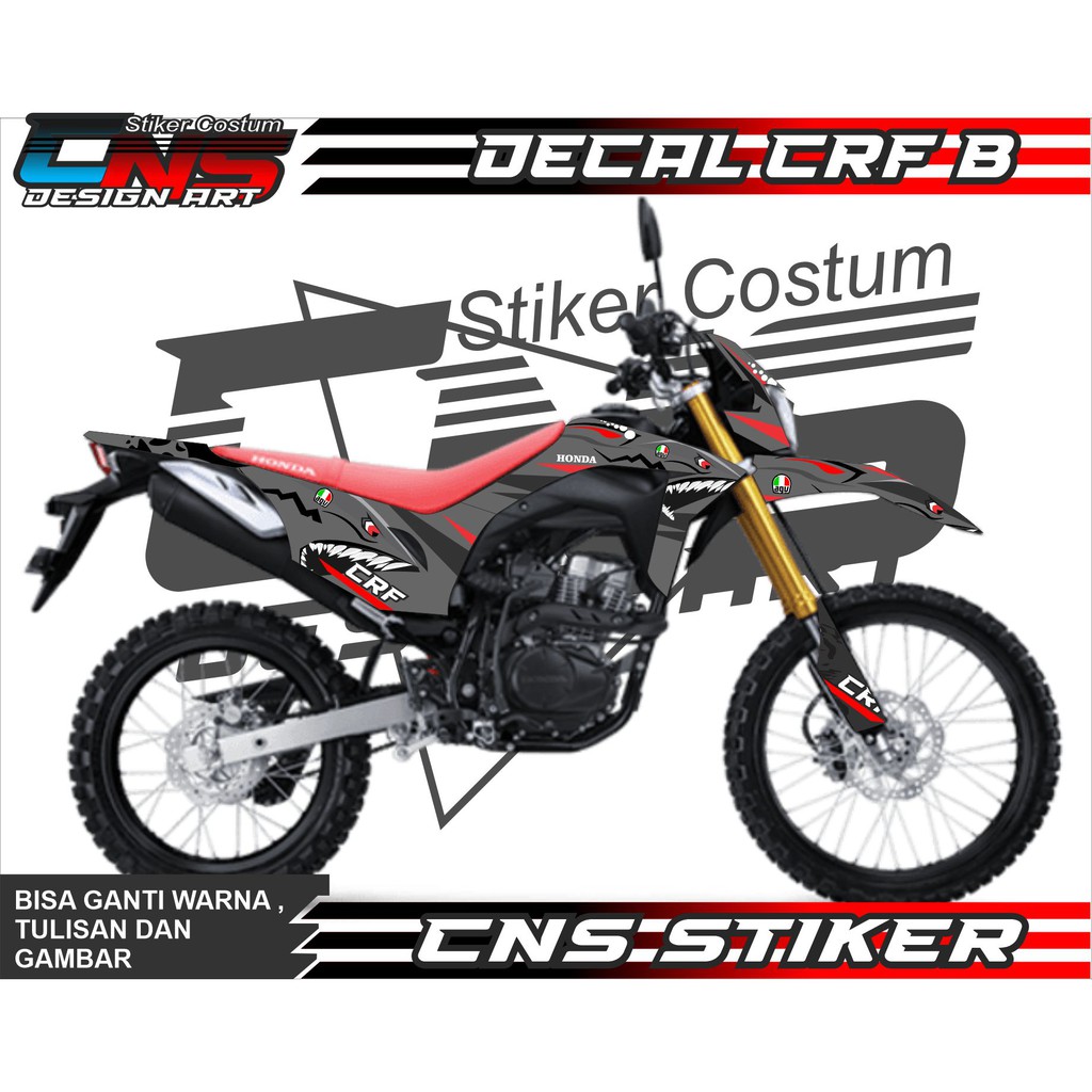stiker decal crf stiker motor crf decal motor crf stiker decal full bodi crf simple