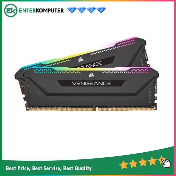 Corsair DDR4 Vengeance RGB Pro SL PC25600 32GB (2X16GB) Black