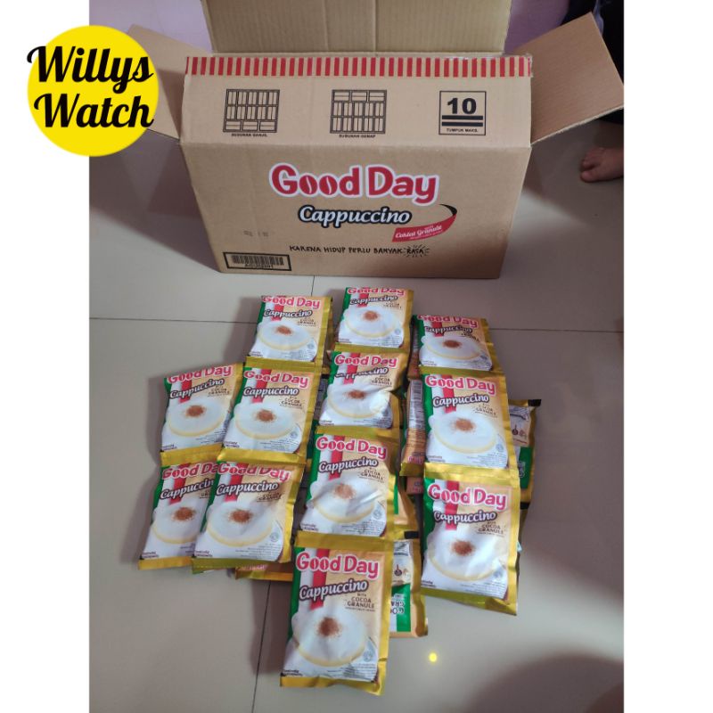 

Kopi Good Day Cappuccino with Coklat Granule 25 gr SACHET (ECER)