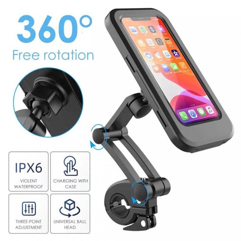 Holder HP Dudukan Smartphone Sepeda Motor Adjustable Phone Case