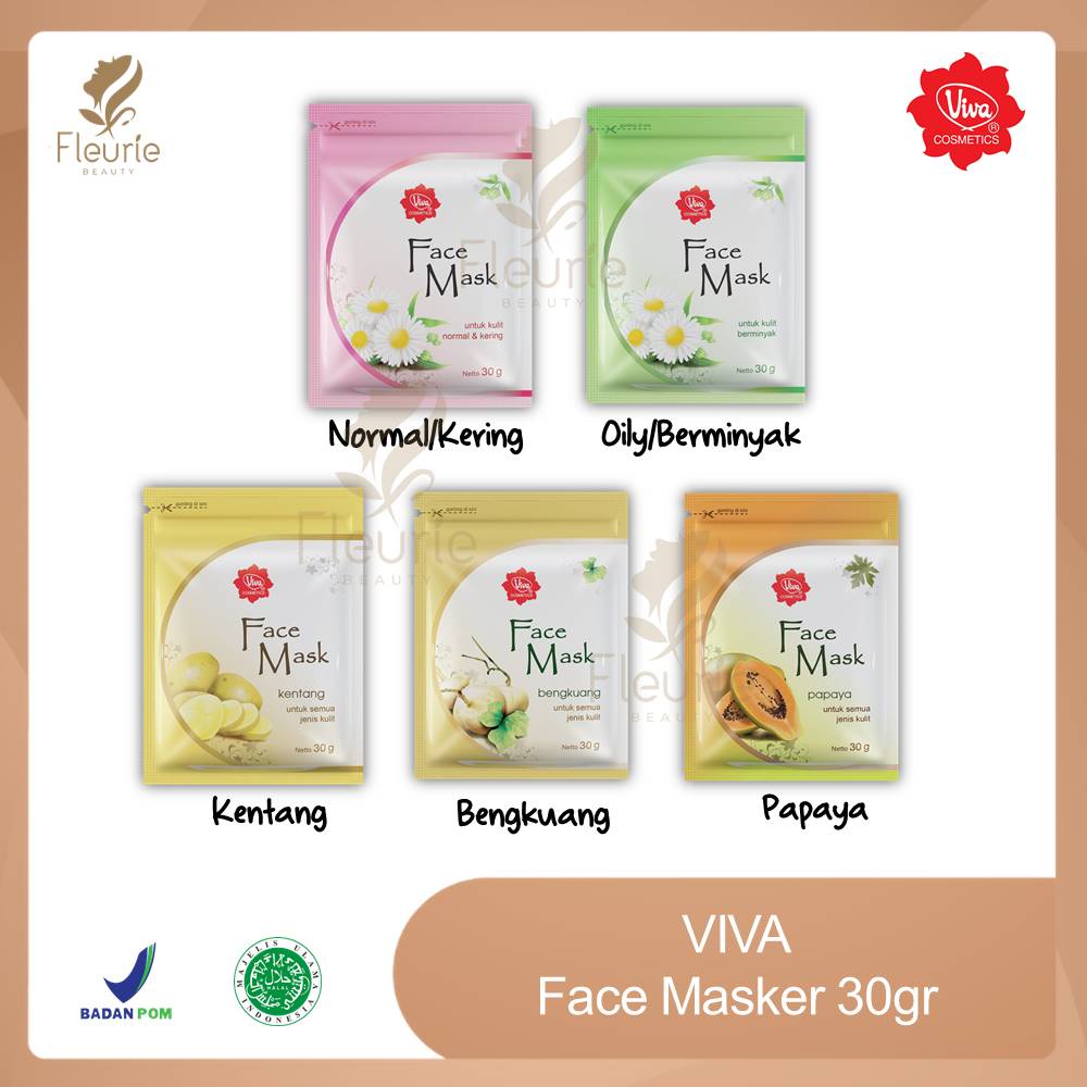 VIVA Face Masker 30 gr - Masker Wajah Original BPOM