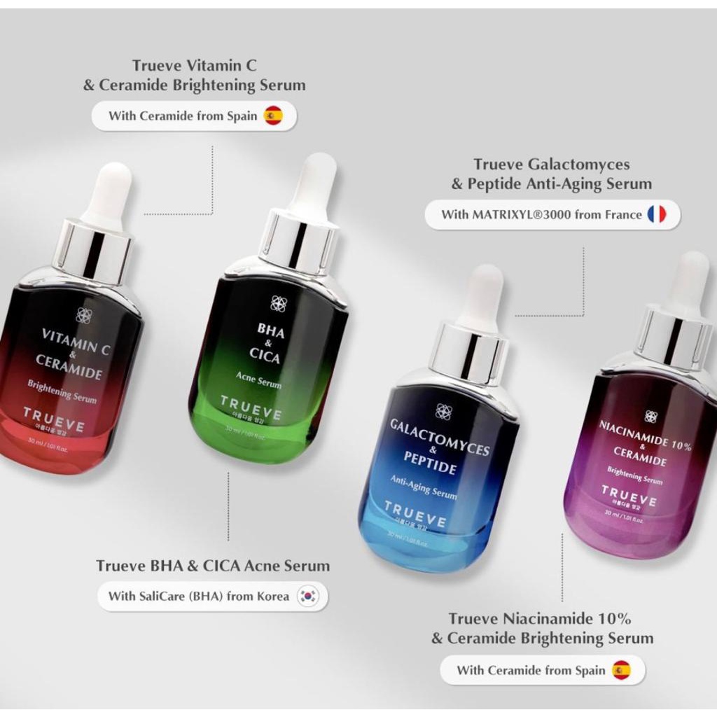 Jual TRUEVE Niacinamide Vitamin C Bha & Cica Shopee Indonesia