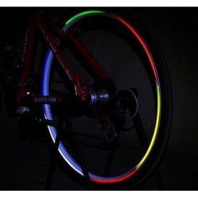 STIKER RODA SEPEDA Bicycle Wheel Reflective Sticker / Stiker Roda Sepeda 8 Strip Sticker Reflektif