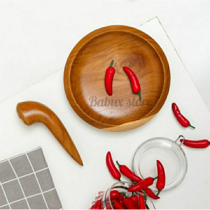 COET KAYU JATI ASLI 18×4CM