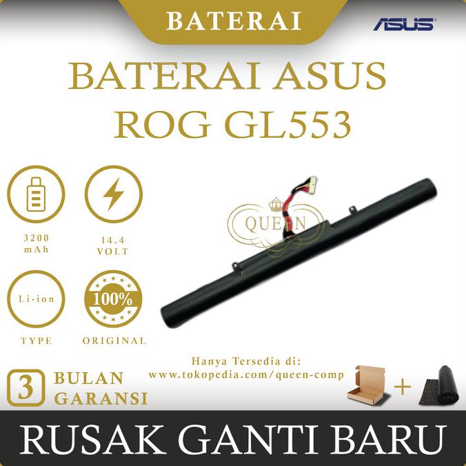 BATERAI LAPTOP ASUS ROG GL553 (A41N1611) ORIGINAL