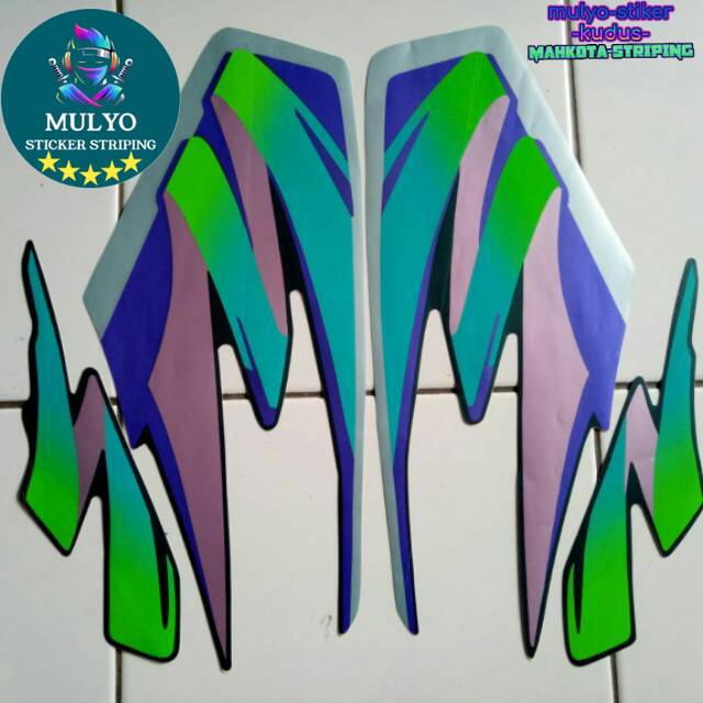 Sticker Striping Lis Les Polet yamaha rx king 96 hijau MURAH BERKUALITAS Mulyo Stiker