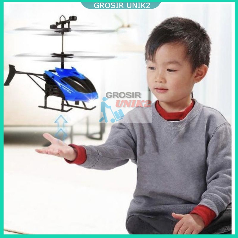 MAINAN HELIKOPTER TERBANG SENSOR TANGAN HAND CONTROLLED FLYING murah