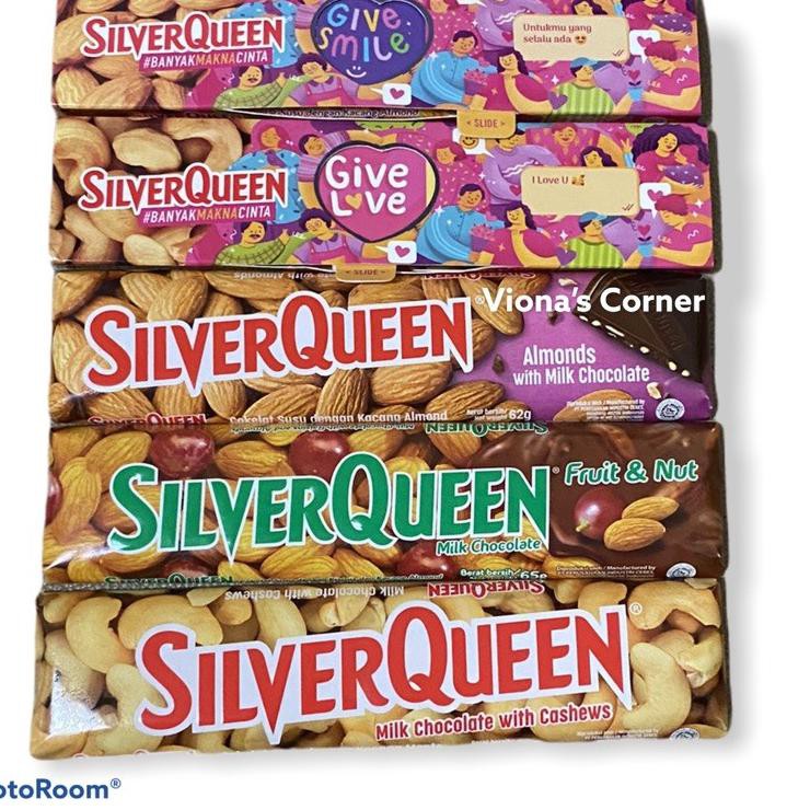 

Bisa COD SilverQueen Coklat 62 gram Almond/ Cashew/ Fruit & Nut