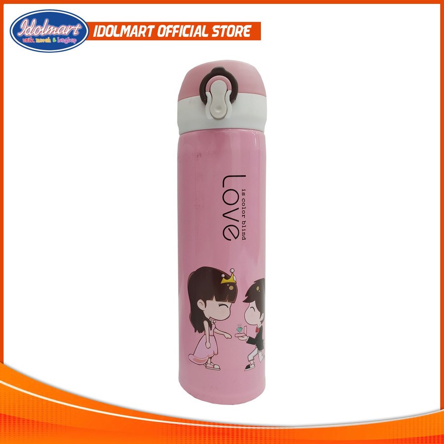 IDOLAKU  Termos Air Panas Pure Love 500Ml H666 Vacuum Flask - Termos Air Panas Dingin