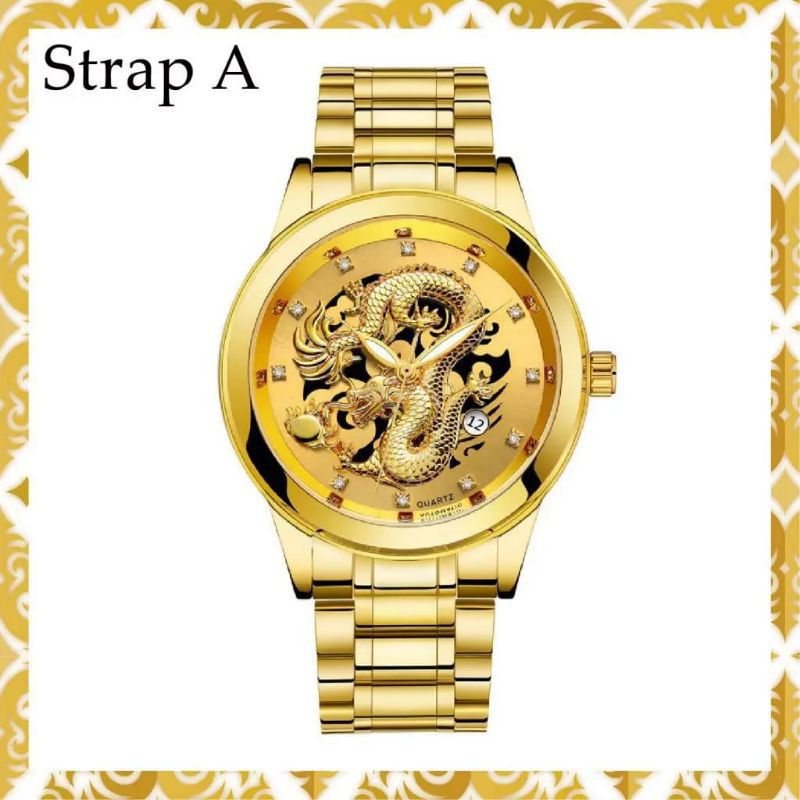 Jam Tangan Pria Dragon Watch Stainless Steel