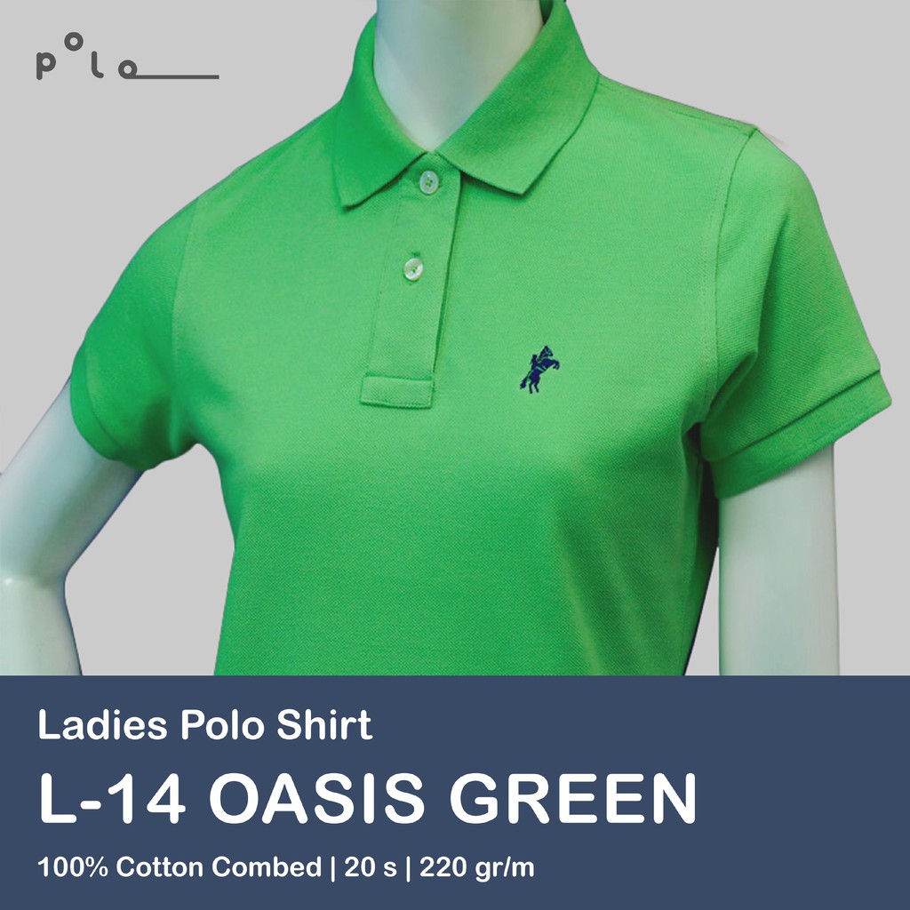 KAOS POLO WANITA - Oasis Green / Olive / Hijau