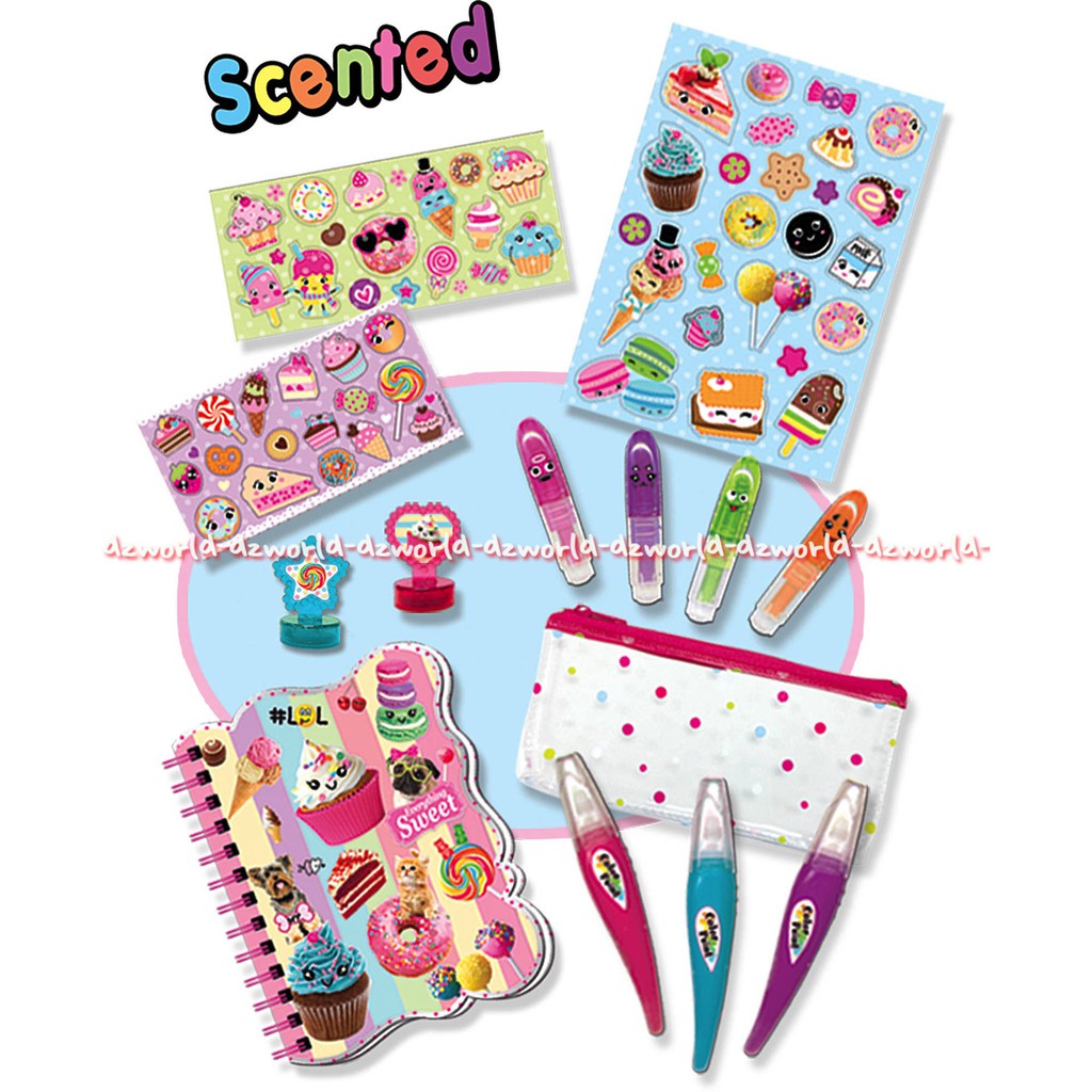 Hot Focus Scented Stationery Set Perlengkapan Alat Tulis &amp; Menggambar