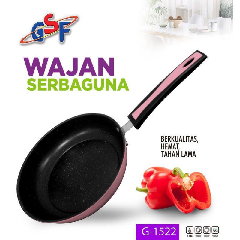 frypan teflon gsf 22cm anti lengket wajan teflon gsf G-1522