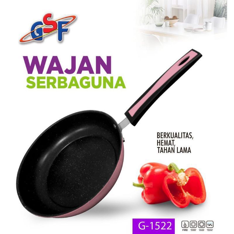 frypan teflon gsf 22cm anti lengket wajan teflon gsf G-1522