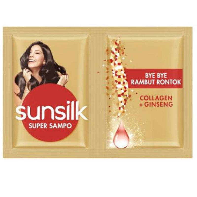 Sunsilk Collagen Ginseng Super Shampo Sachet 12 pcs